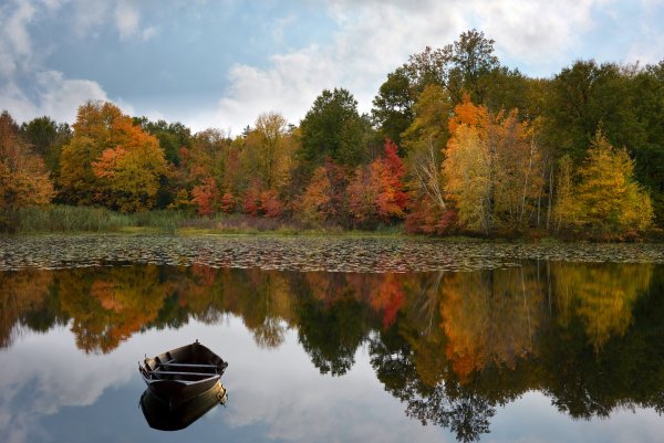 Озеро Лопота осень