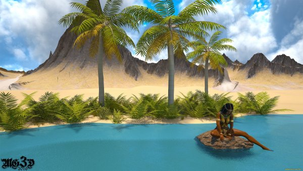 Египет Оазис арт