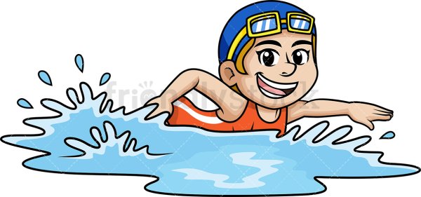 Человек плывет детские