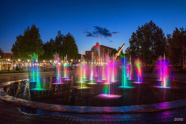 Фонтан в парке Победы Тамбов