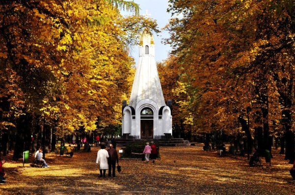 Осенняя Соборная площадь Рязань