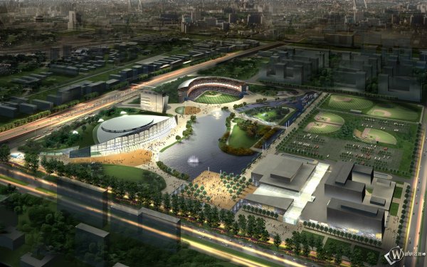 3д модель парка Ташкента