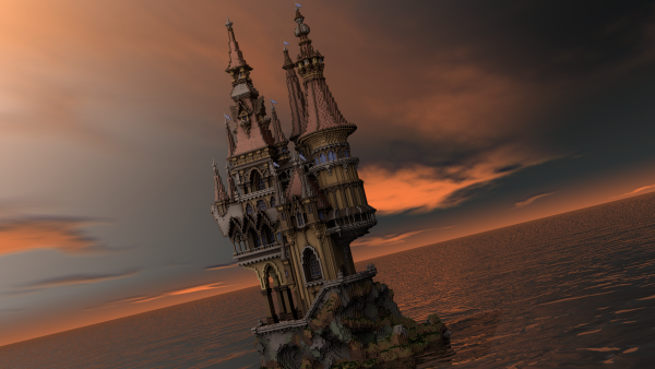 Башня на скале