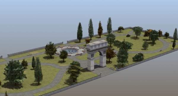 Парк 3 д Макс модель