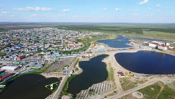 Озеро соль Илецк Оренбургской