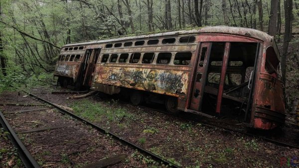 Поезда в заброшенных местах
