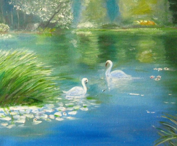 Картина волшебное озеро