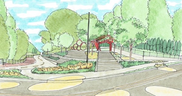 Парк в перспективе