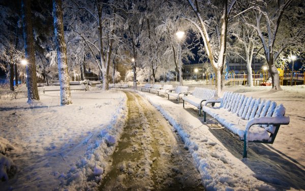 Парк зимой