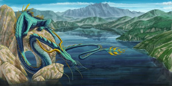 Дракон у озера