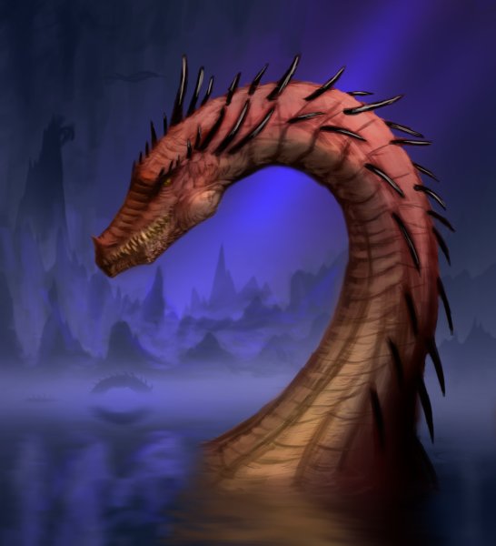 Дракон у озера