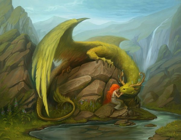 Мифические драконы арт