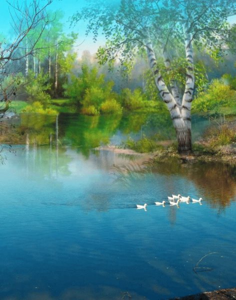 Анимация природа