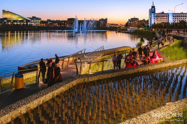 Набережная озера кабан Казань