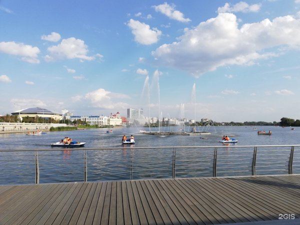 Набережная озеро Нижний кабан Казань