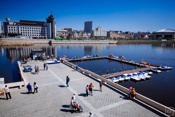 Набережная озера кабан Казань