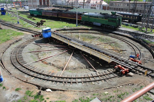 Поворотный круг ЖД депо