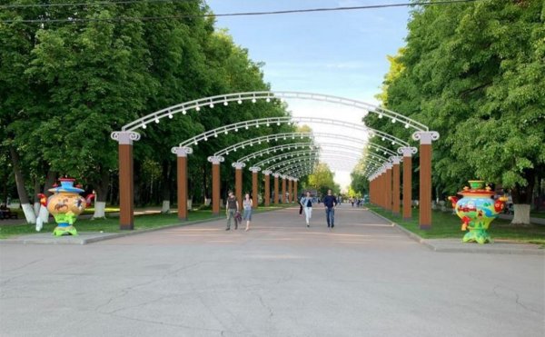 Белоусовский парк Тула арка