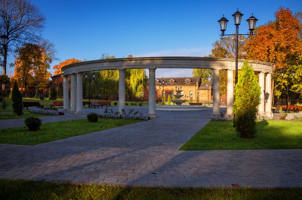 Платоновский парк Тула фонтан
