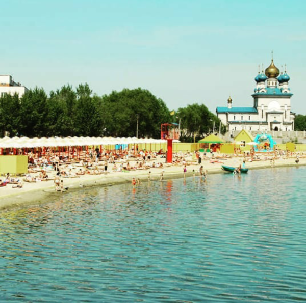 Озеро Смолино Челябинск пляж