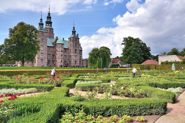 Замок Розенборг Копенгаген сад