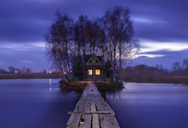 Домик на острове село старый Солотвин