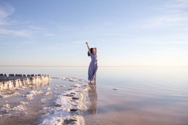 Солёное озеро в Волгоградской области Эльтон