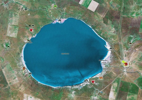 Соленое озеро в Волгоградской области