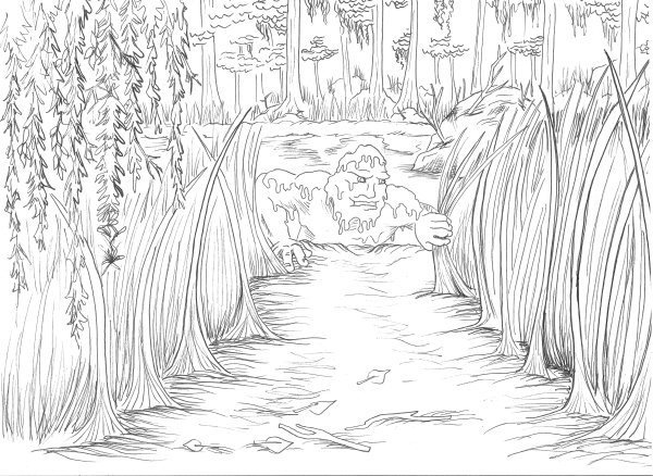 Болото раскраска