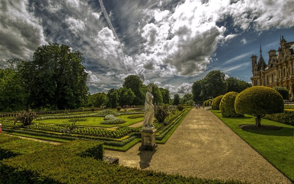 Лондон пейзажный парк. Город.