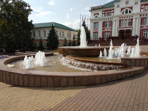 Саранск Пушкинский парк фонтан