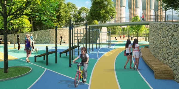 Парк Ходынское поле спортплощадка