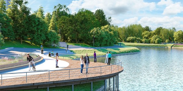 Парк в пойме реки Битцы