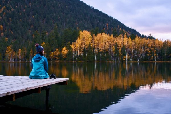 Тёплые озёра Выдрино осенью