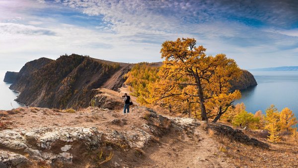Остров Ольхон на Байкале осенью