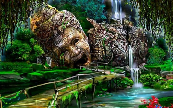 Затерянный храм в джунглях Индии