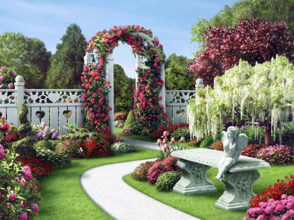 Арка с цветами