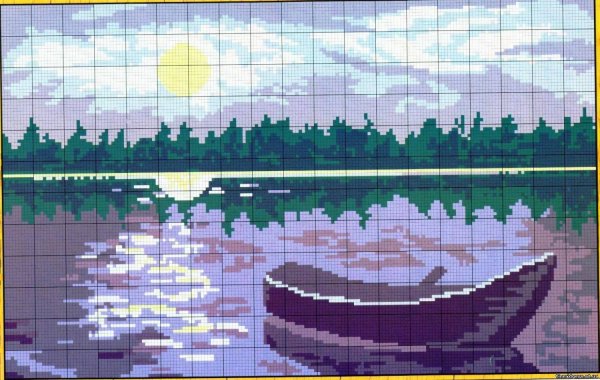 Вышивка крестиком сайт Иголочка пейзажи