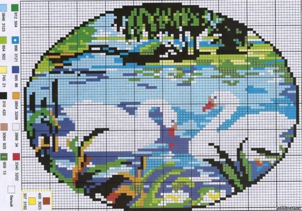 Схемы вышивки крестом пейзажи