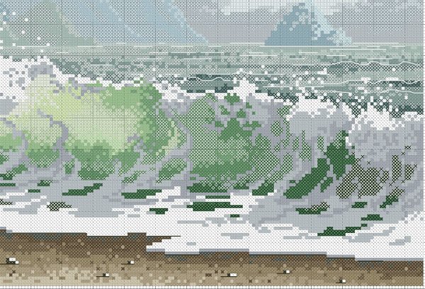 Вышивка крестом море