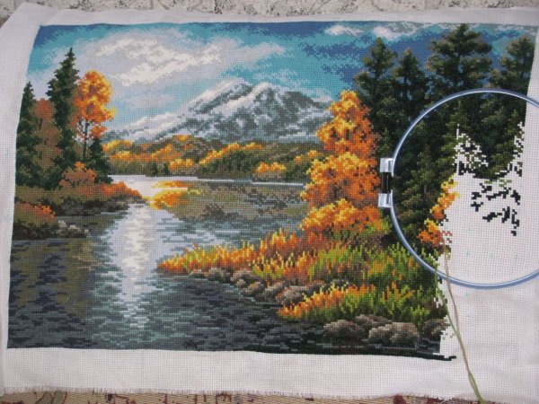 Озеро в горах Риолис отшив