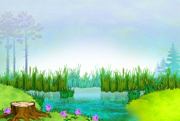 Болото мультяшное