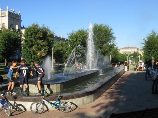 Город Магнитогорск парк Металлургов