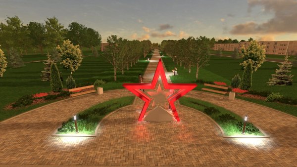 Парк Победы аллея славы проект