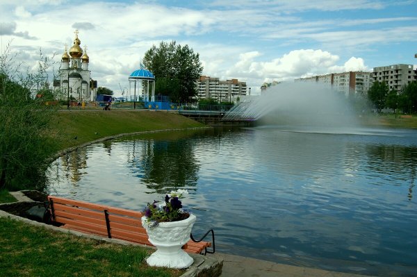 Г Абакан Преображенский парк фонтаны