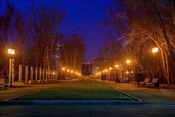 Город Абакан парк Победы