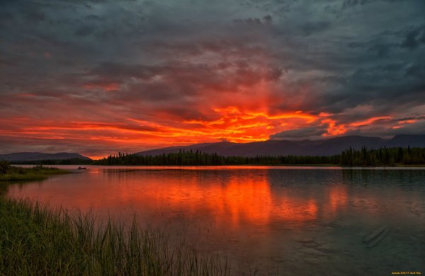 Пейзаж закат