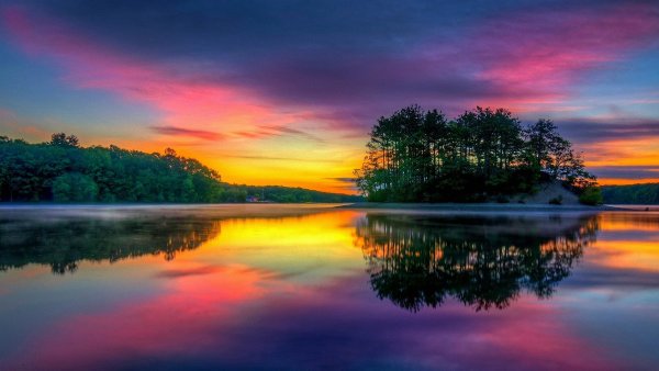 Пейзаж закат