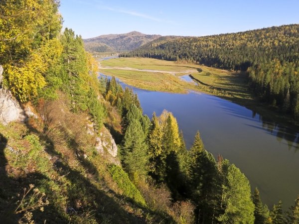 Река Мрас-Су в Кемеровской области