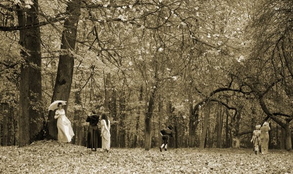 Старый парк Весна фото Винтаж